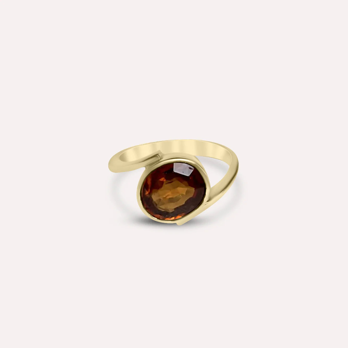Gold Amber Ring
