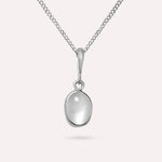 Anna White Moon Necklace