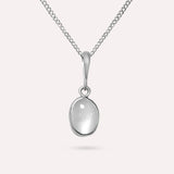 Anna White Moon Necklace