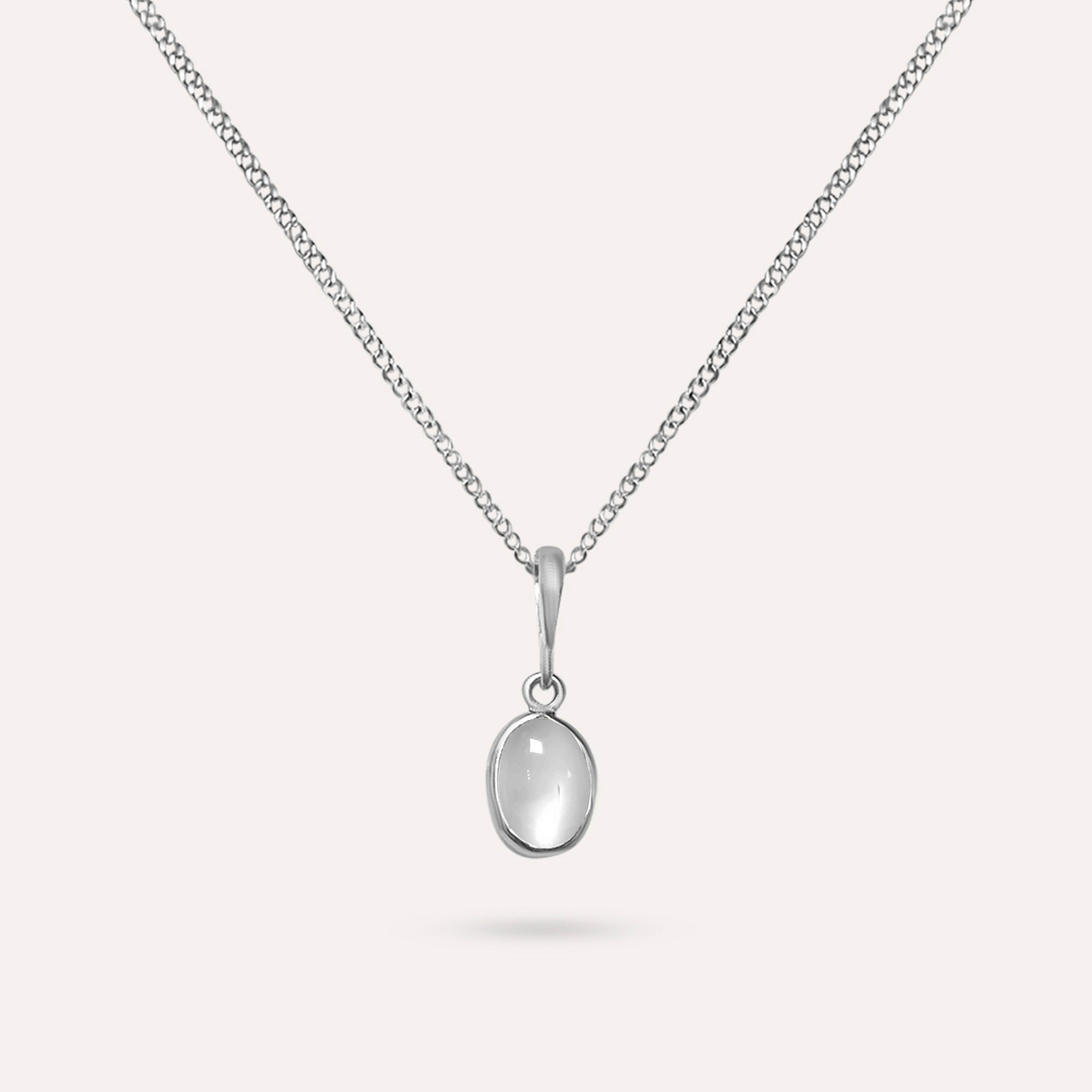 Anna White Moon Necklace