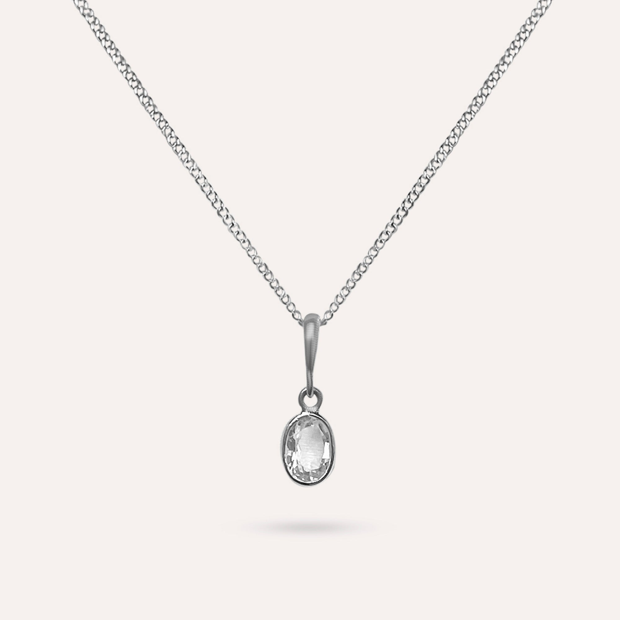 Anna Clear White Necklace