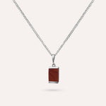 Coral Square Necklace