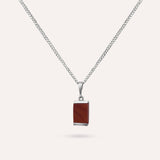 Coral Square Necklace