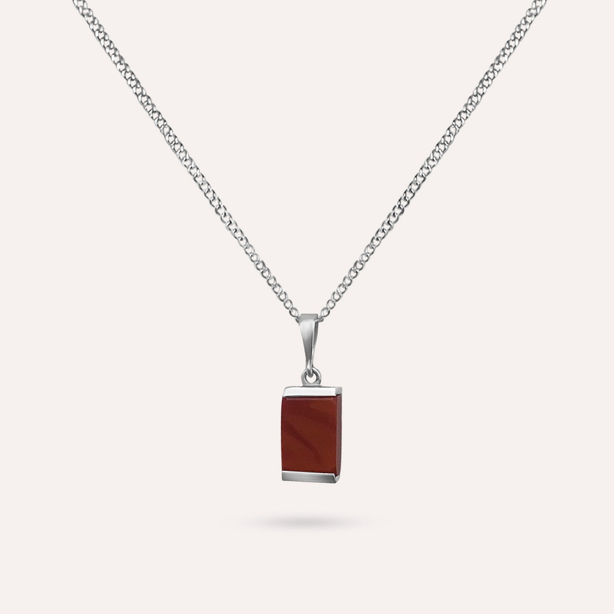 Coral Square Necklace