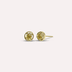 Gold Eden in Yellow Earrings