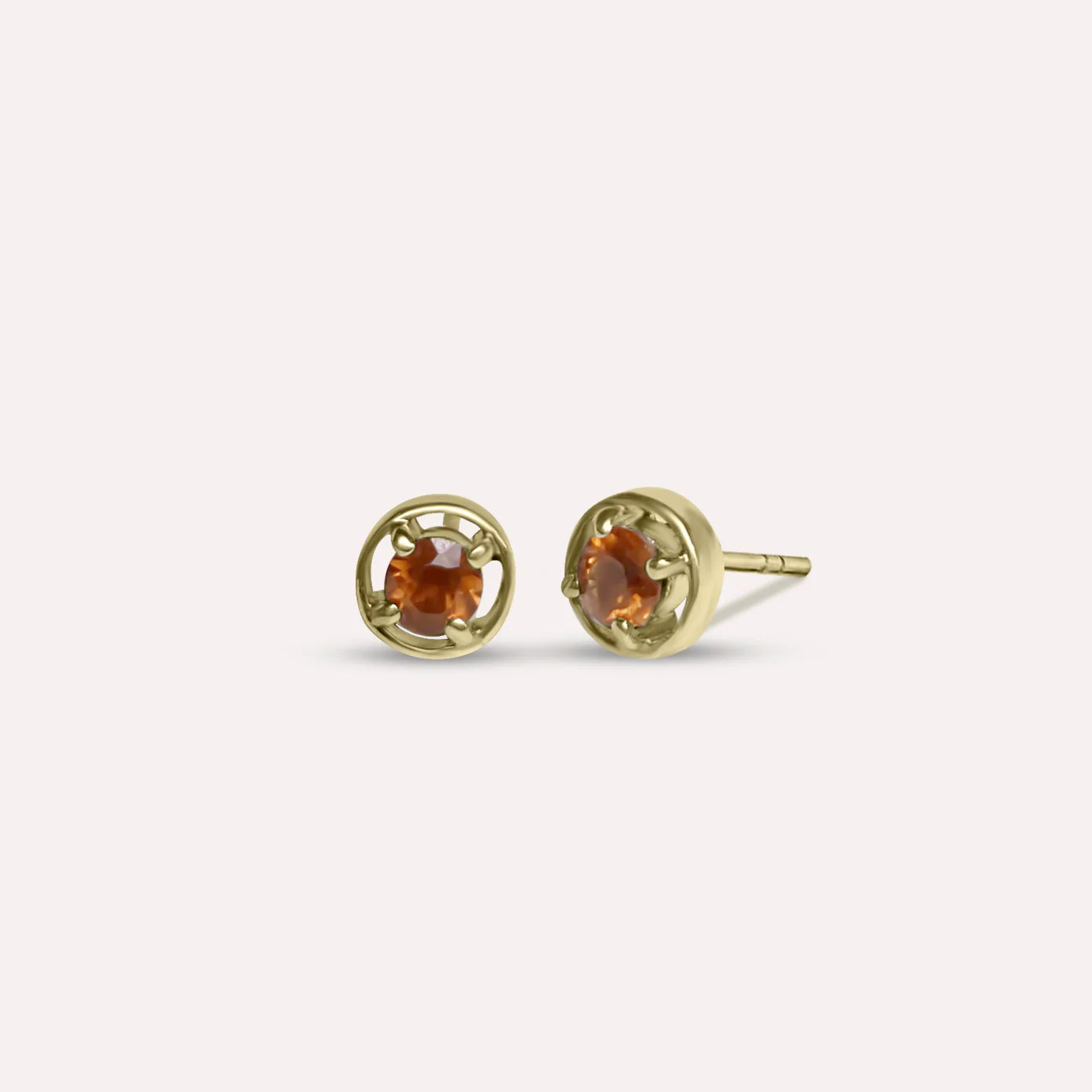 Gold Eden in Orange Earrings