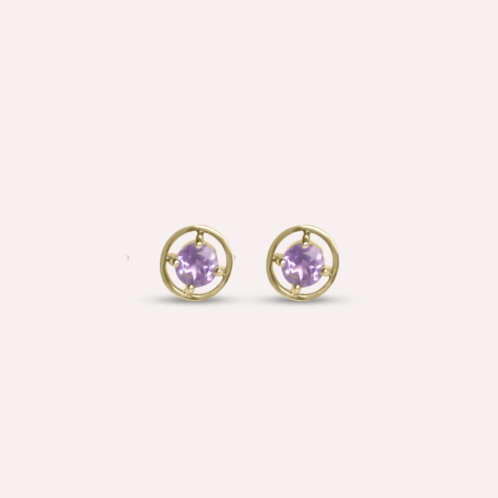 Gold Eden in Purple Earrings