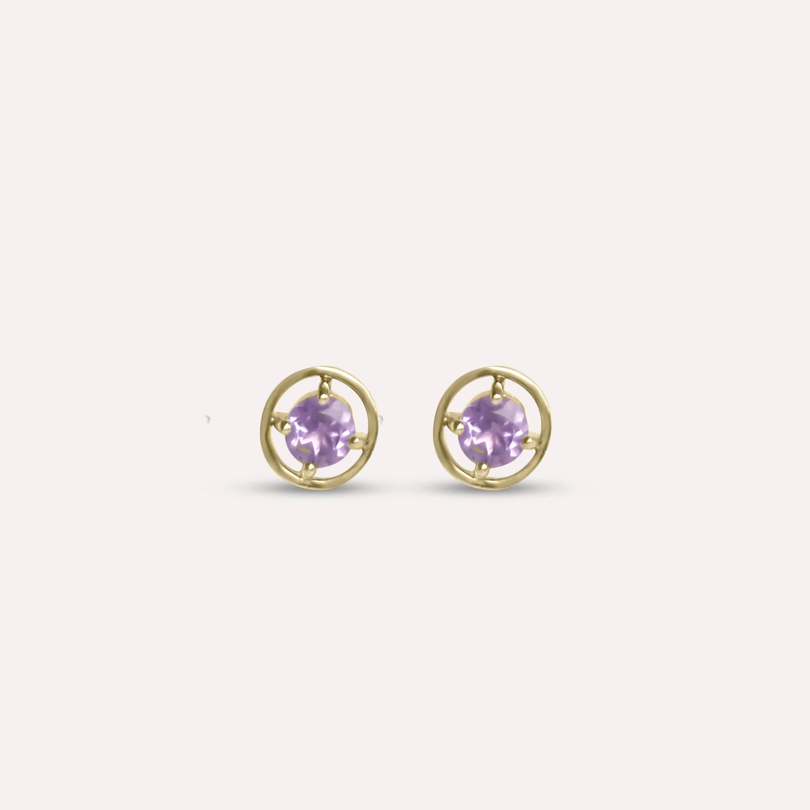 Gold Eden in Purple Earrings