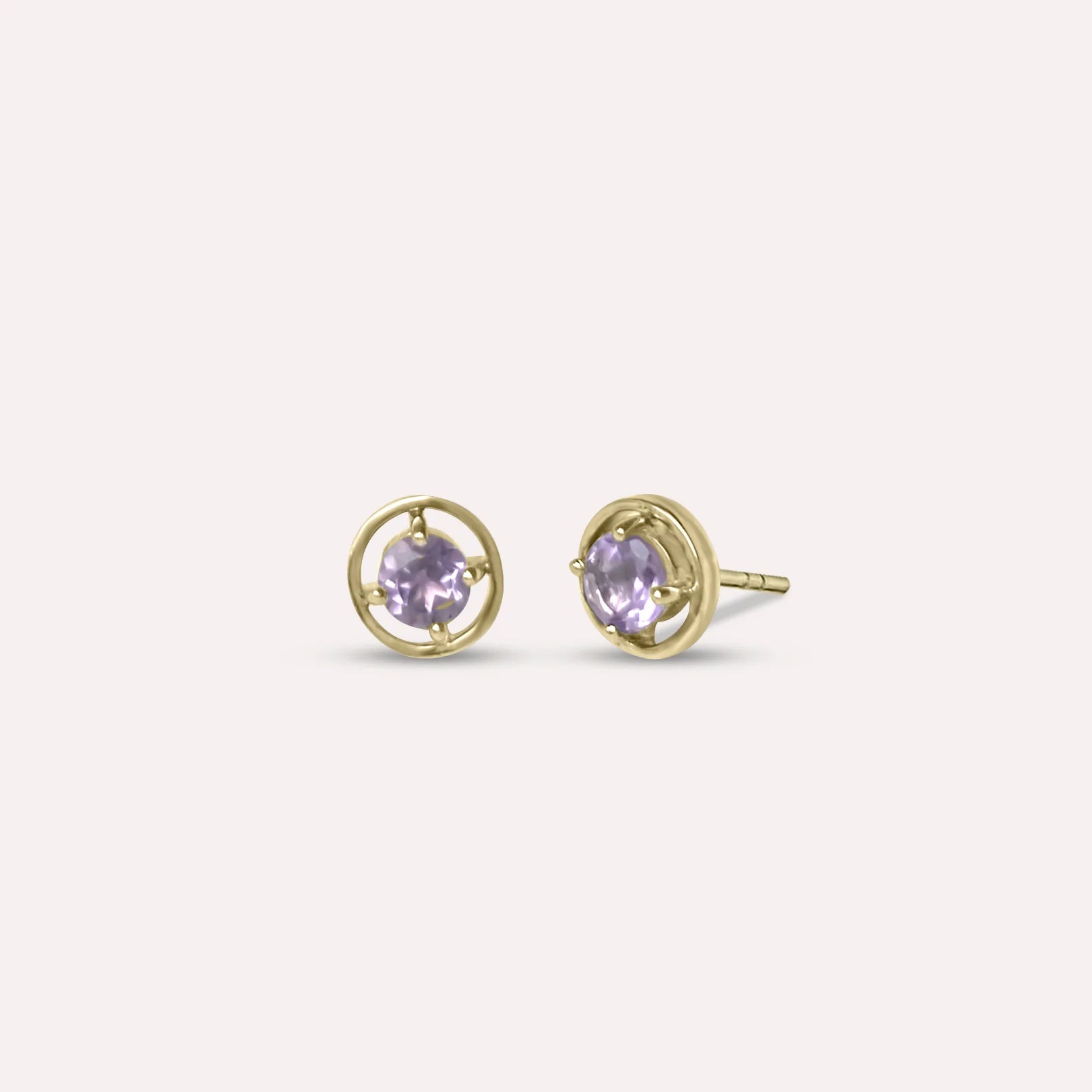 Gold Eden in Purple Earrings