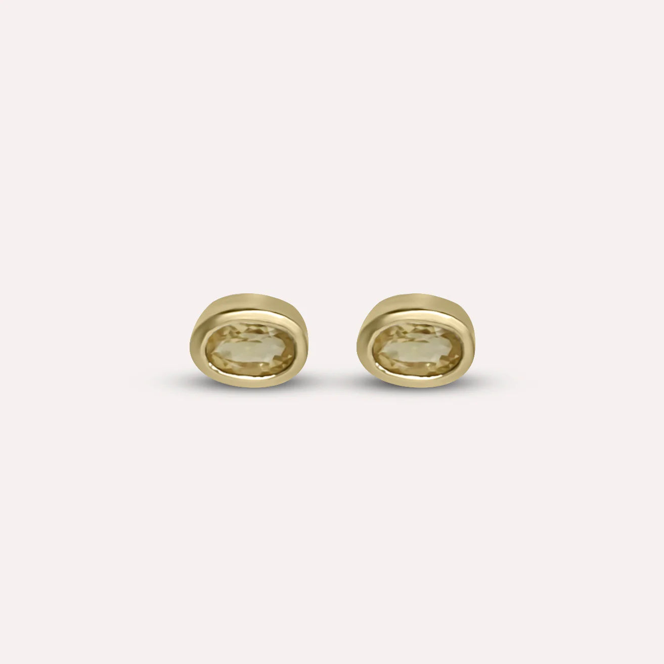 Gold Greta Yellow Earrings