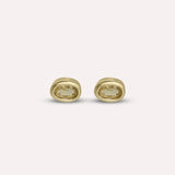 Gold Greta Yellow Earrings