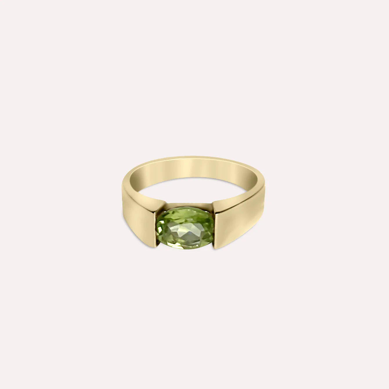 Gold Jade Ring