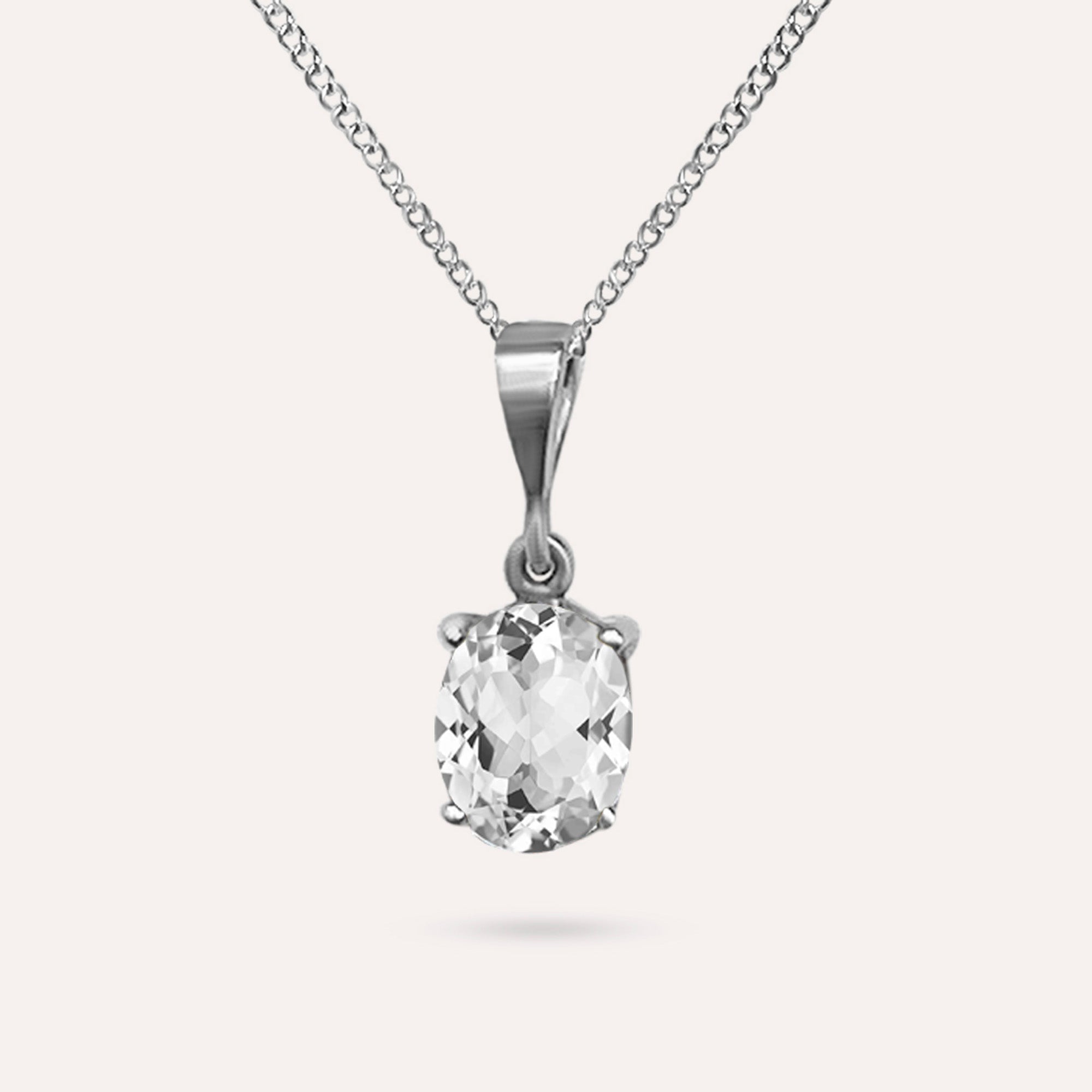 Lily Clear White Necklace