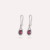 Maggie in Red Earrings