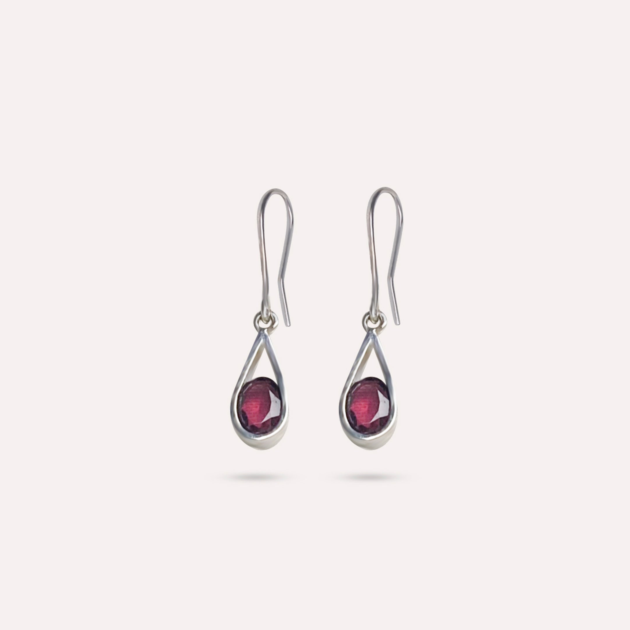 Maggie in Red Earrings