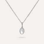 Mona Oval White Necklace