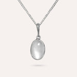 Mona Oval White Necklace