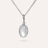 Mona Oval White Necklace