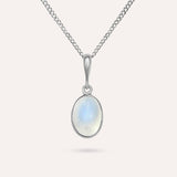 Mona Round Blue Necklace