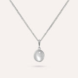 Mona Round White Necklace