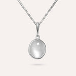 Mona Round White Necklace