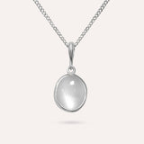 Mona Round White Necklace