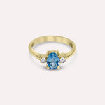 Gold Penelope Blue Ring