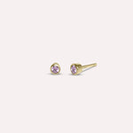 Gold Rebeca Pink Earrings