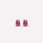 Gold Ruby Earrings