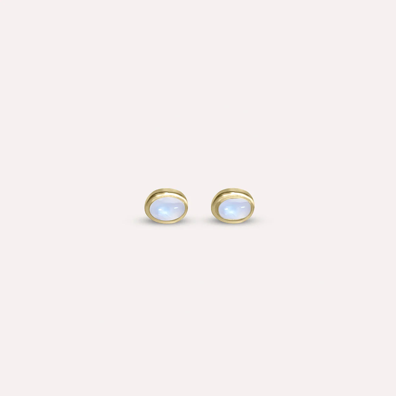 Gold Small Greta Blue Moon Earrings