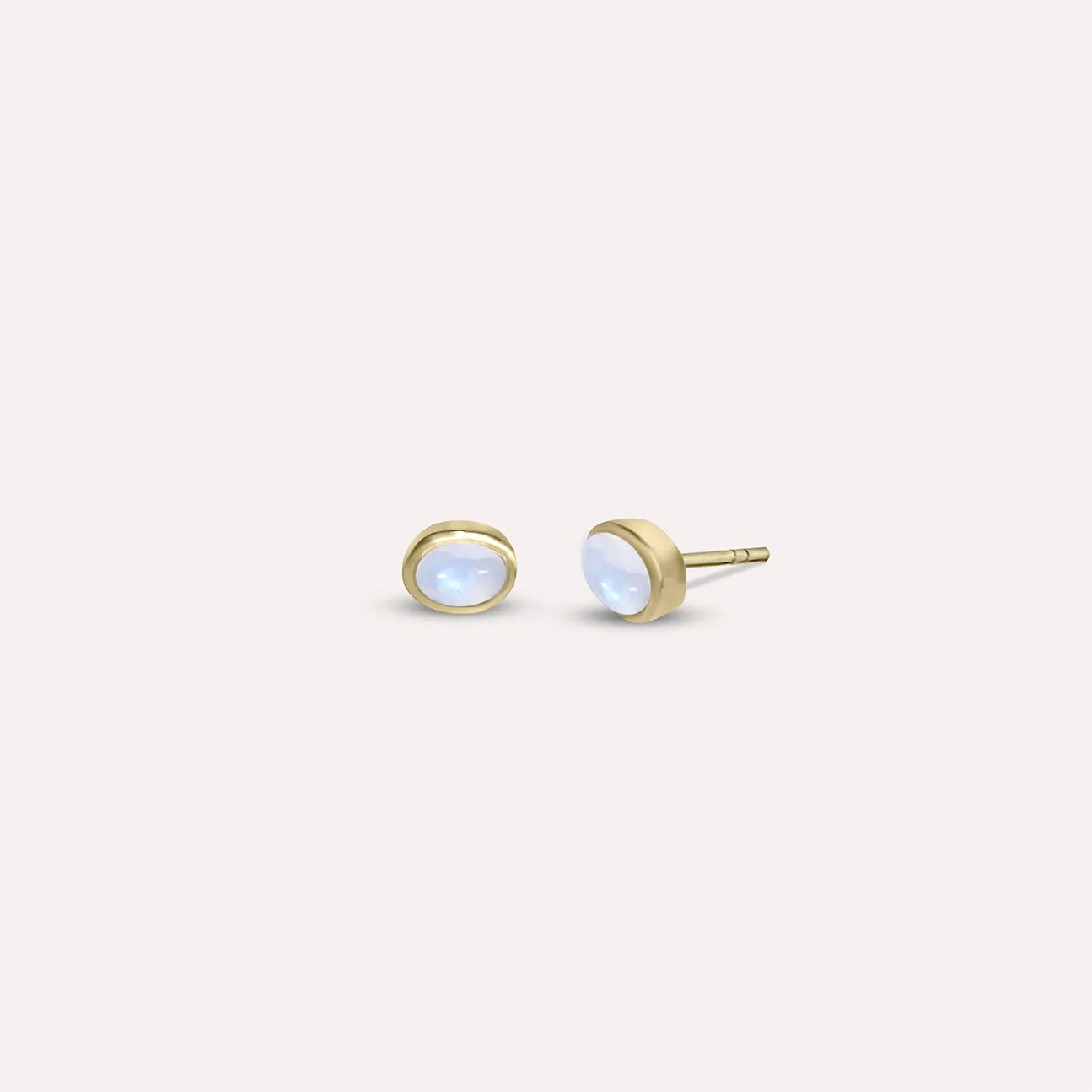 Gold Small Greta Blue Moon Earrings