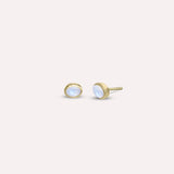 Gold Small Greta Blue Moon Earrings