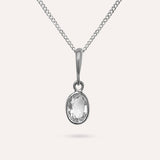 Anna Clear White Necklace