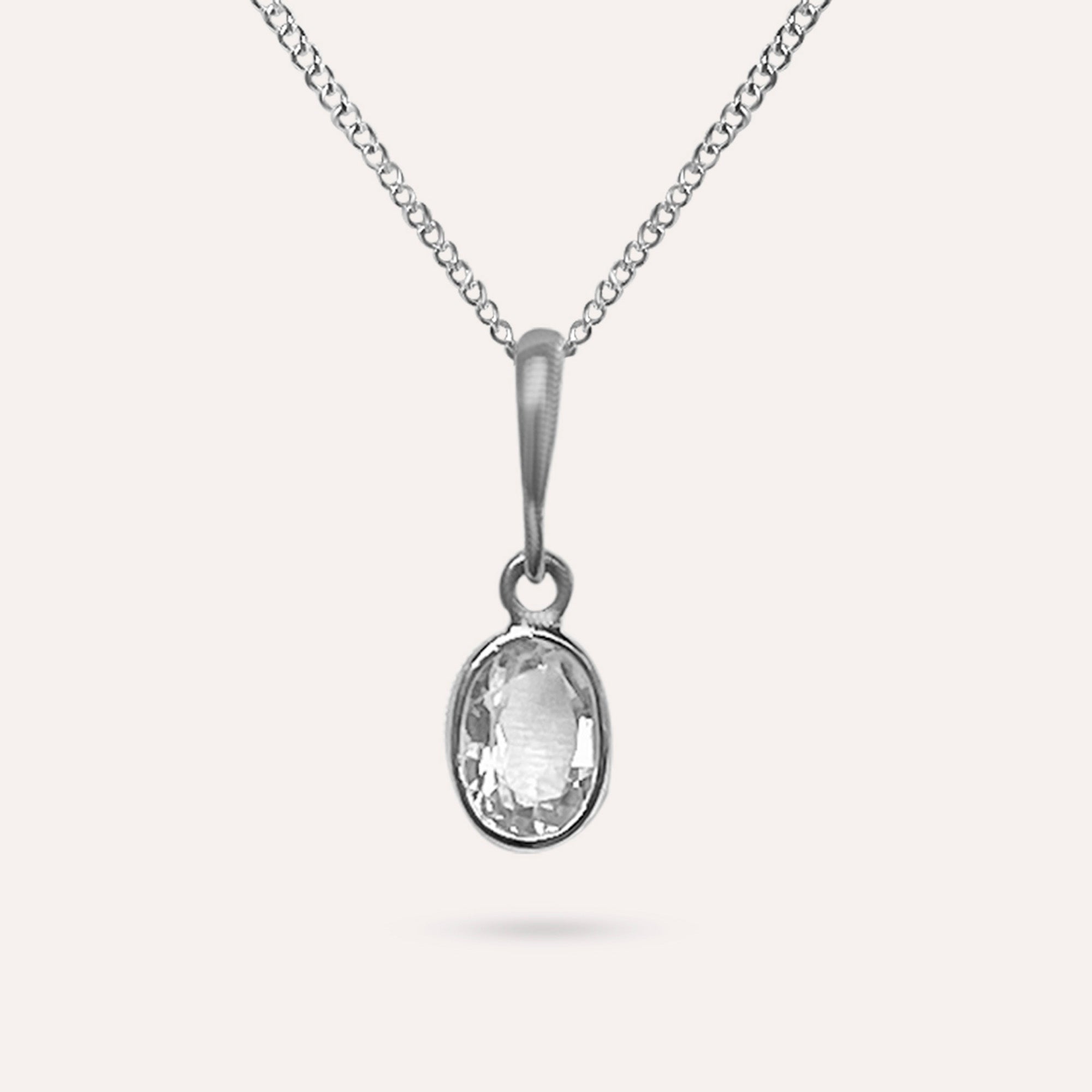 Anna Clear White Necklace