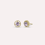 Gold Eden in Purple Earrings