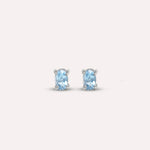 Hillary in Blue Earrings