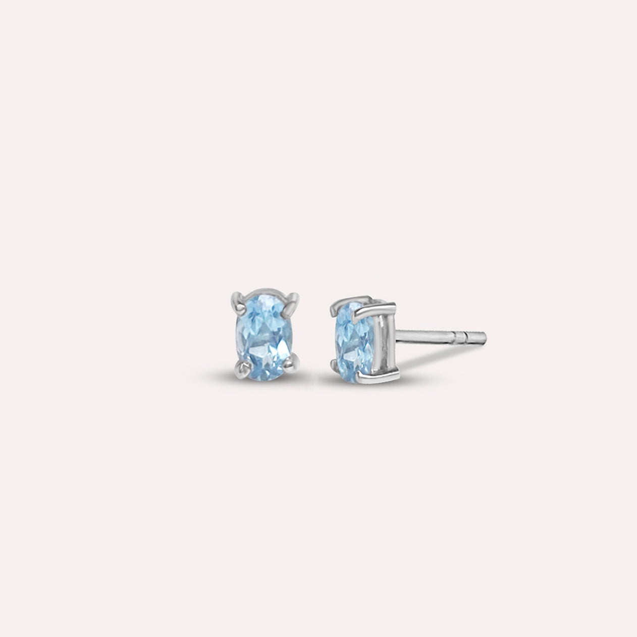 Hillary in Blue Earrings