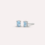 Hillary in Blue Earrings
