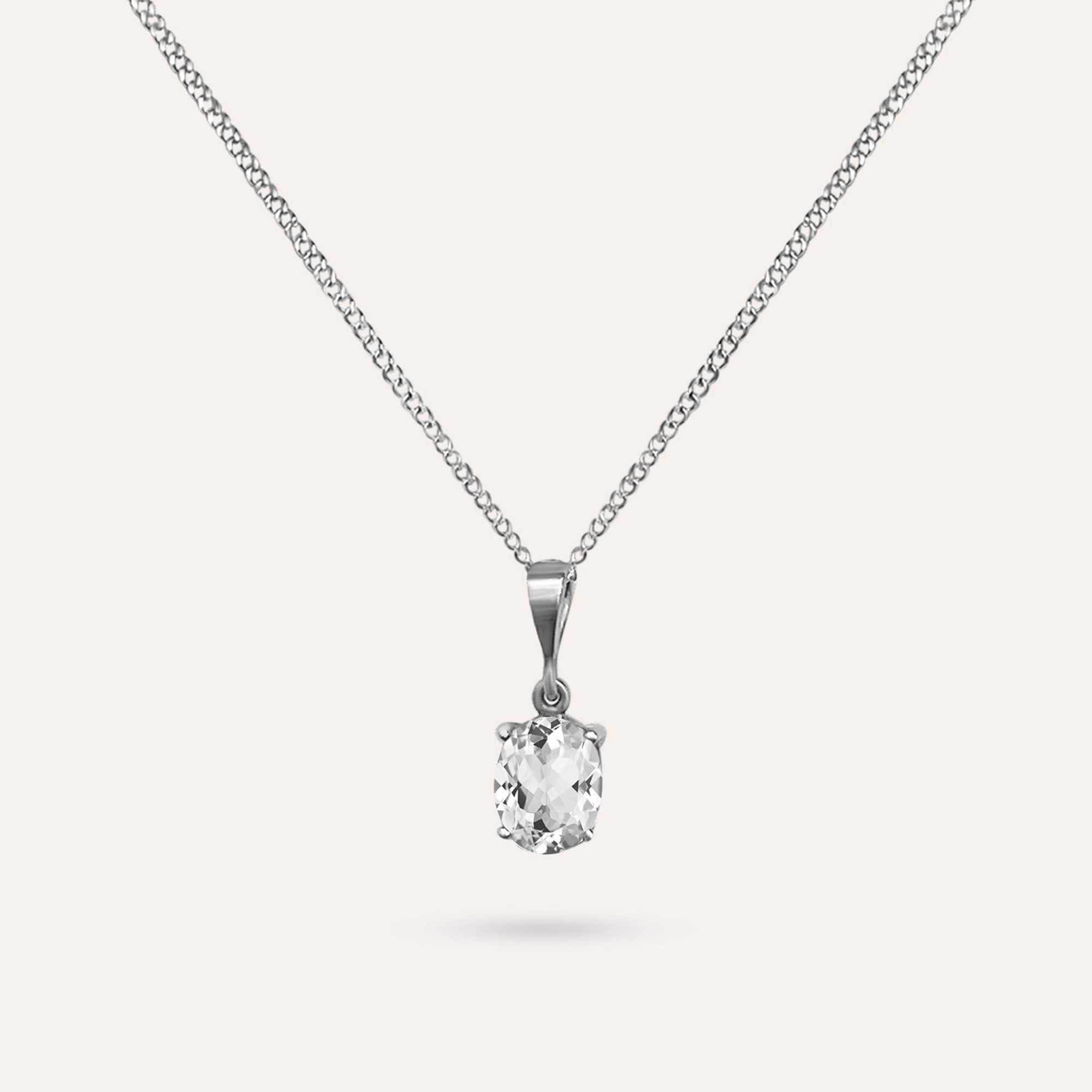 Lily Clear White Necklace
