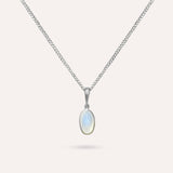 Mona Oval Blue Necklace