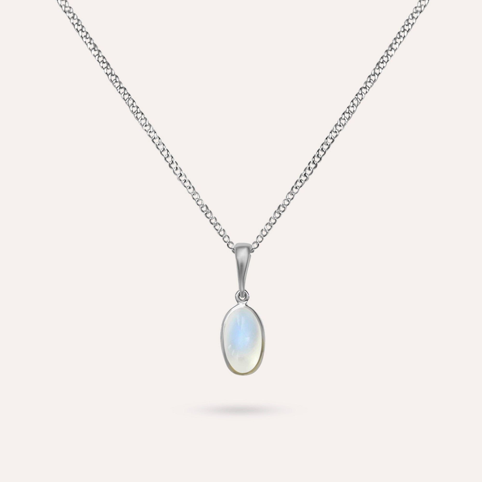 Mona Oval Blue Necklace