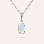 Mona Oval Blue Necklace