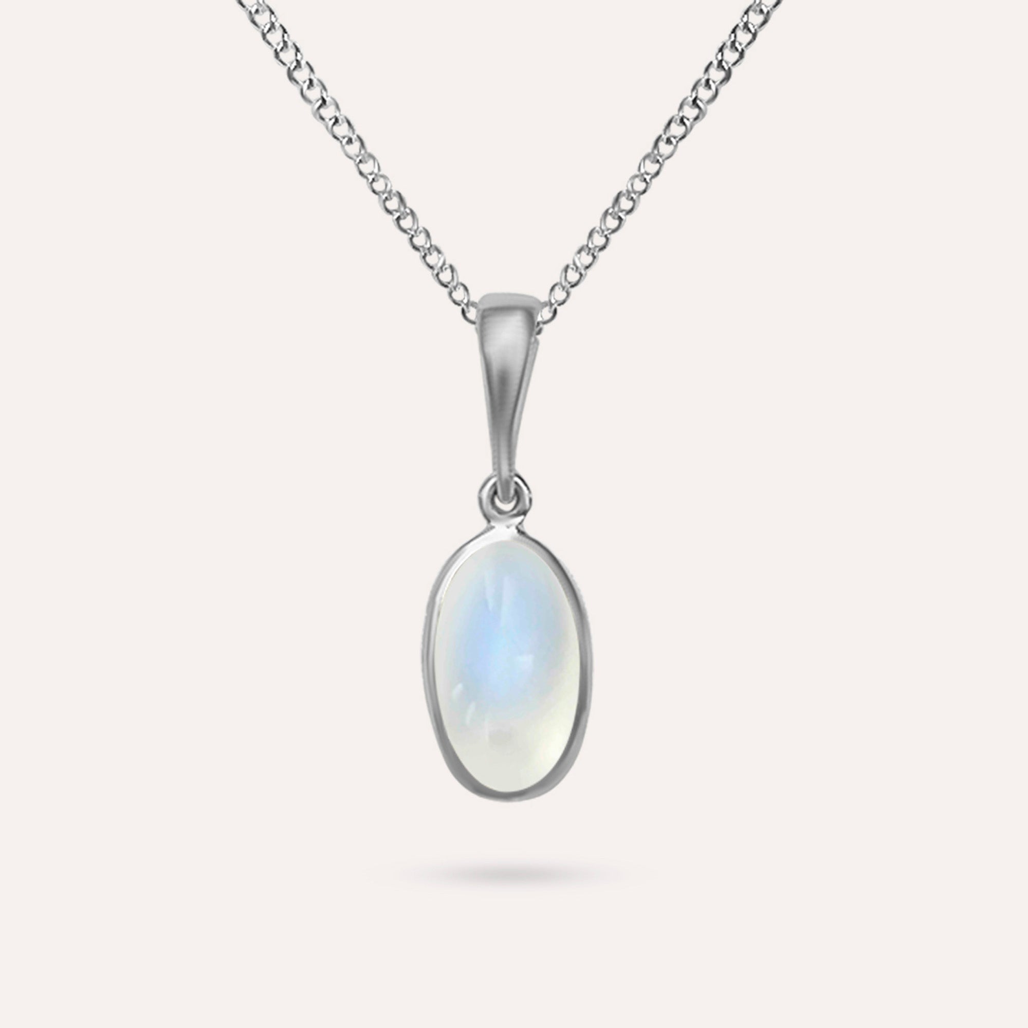 Mona Oval Blue Necklace