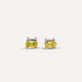 Peony in Yellow Earrings