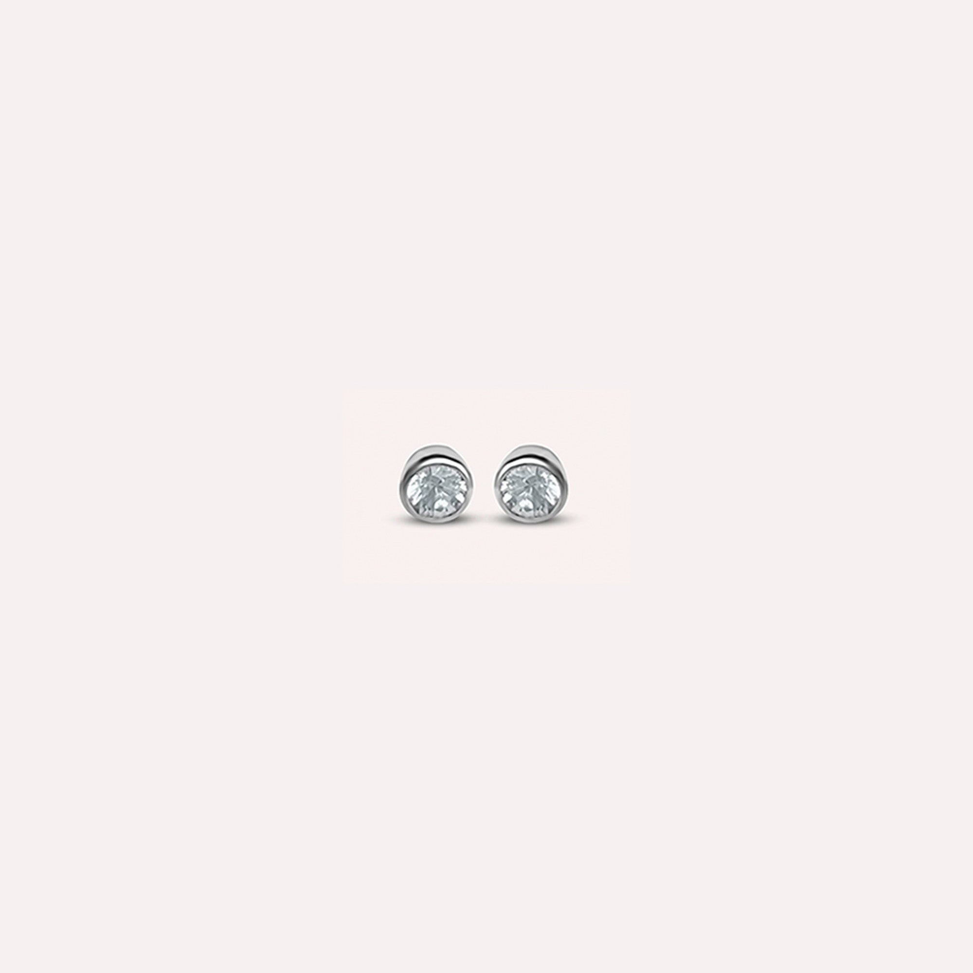 Rebeca Clear White Earrings
