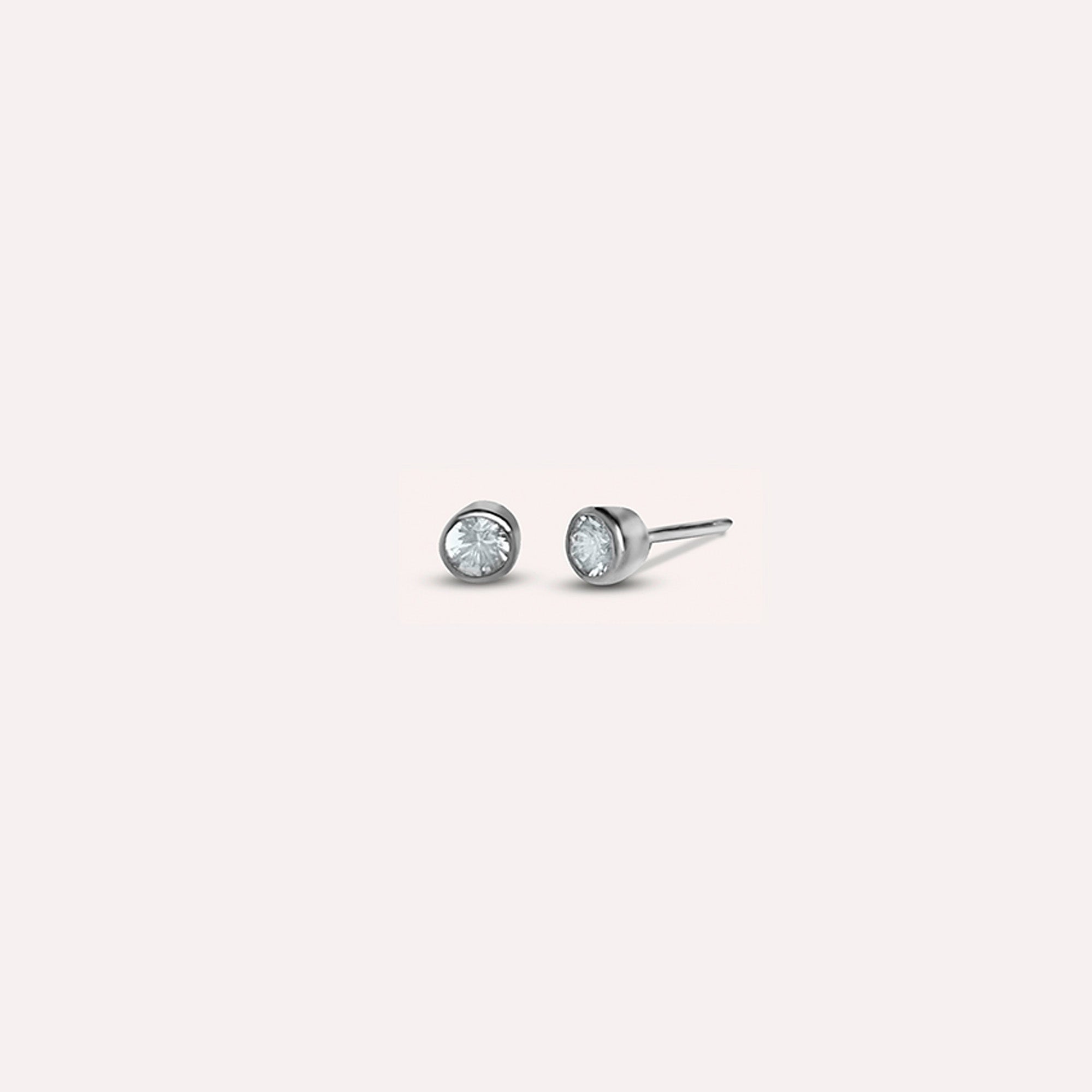 Rebeca Clear White Earrings