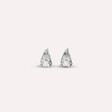 Shaya in Clear White Earrings