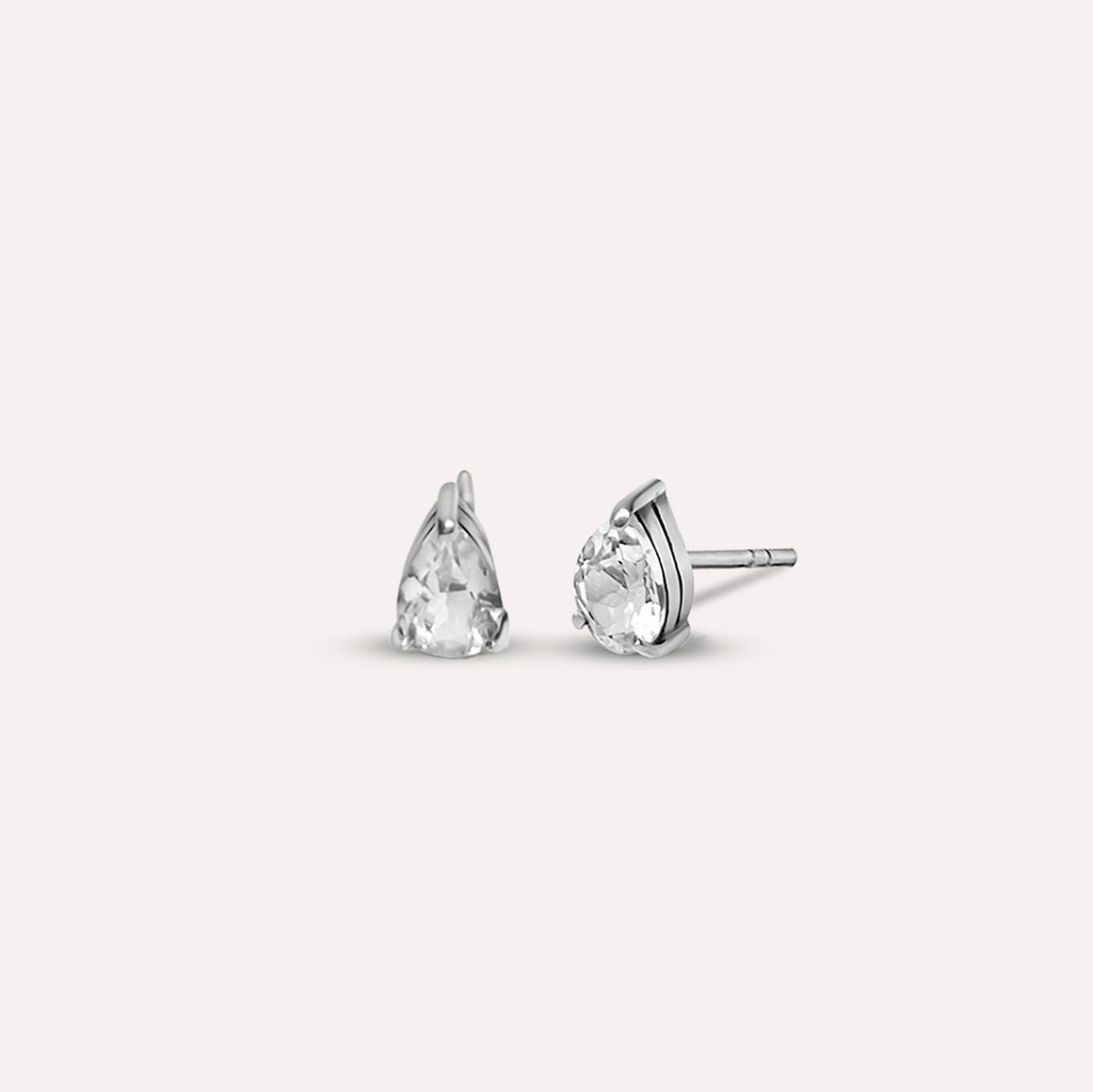 Shaya in Clear White Earrings