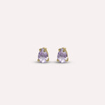 Gold Shaya in Purple Earrings
