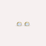 Gold Small Greta Blue Moon Earrings